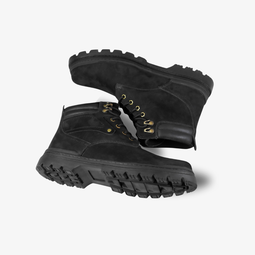Atlas Black Nobuck Leather Boot (2.5" Boost) - DRUØN
Men's Platform Boots