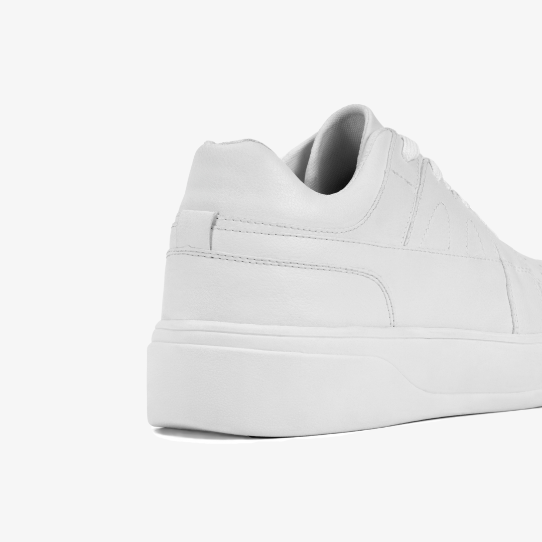 STÆRK 2.0 White Platform Sneakers (2.5" Boost) - DRUØN